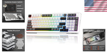 Load image into Gallery viewer, Premium Wireless Mechanical Keyboard with Five Device Connection &amp; Gasket Mount