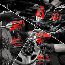 Load image into Gallery viewer, MAX 500N.M Brushless Impact Gun with Fast Charger, 4.0Ah Battery &amp; 3200RPM Speed