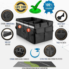 Load image into Gallery viewer, Heavy-Duty Car Trunk Organizer - Foldable Storage Box with Waterproof Bottom