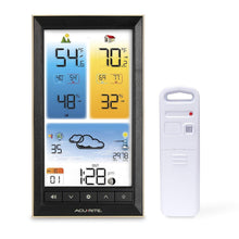 Load image into Gallery viewer, Stylish Indoor/Outdoor Weather Station with Custom Alerts &amp; Brightness Control
