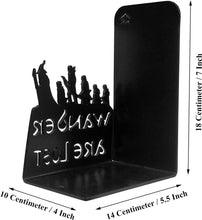 Load image into Gallery viewer, Unique Decorative Bookends in Sturdy Steel - Ideal for Home &amp; Office Decor
