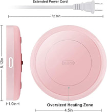 Load image into Gallery viewer, Stylish Coffee Warmer Set: Gravity-Induction Mug with Safety Features - Pink