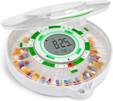 Load image into Gallery viewer, User-Friendly Pill Dispenser with 28-Day Capacity &amp; Adjustable Alert Settings