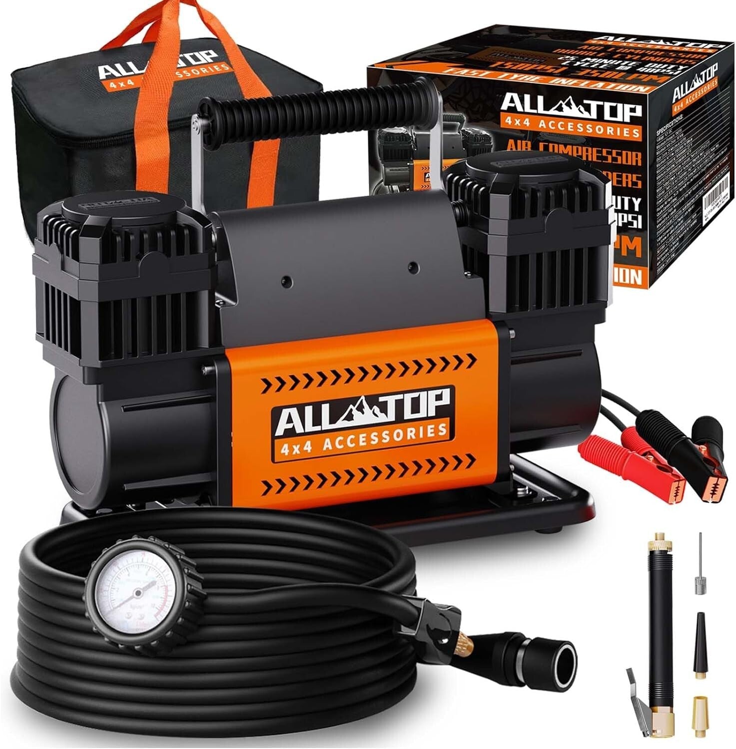 Fast & Reliable 150 PSI 12V Compressor Kit – Perfect for Vehicles & Sports Gear