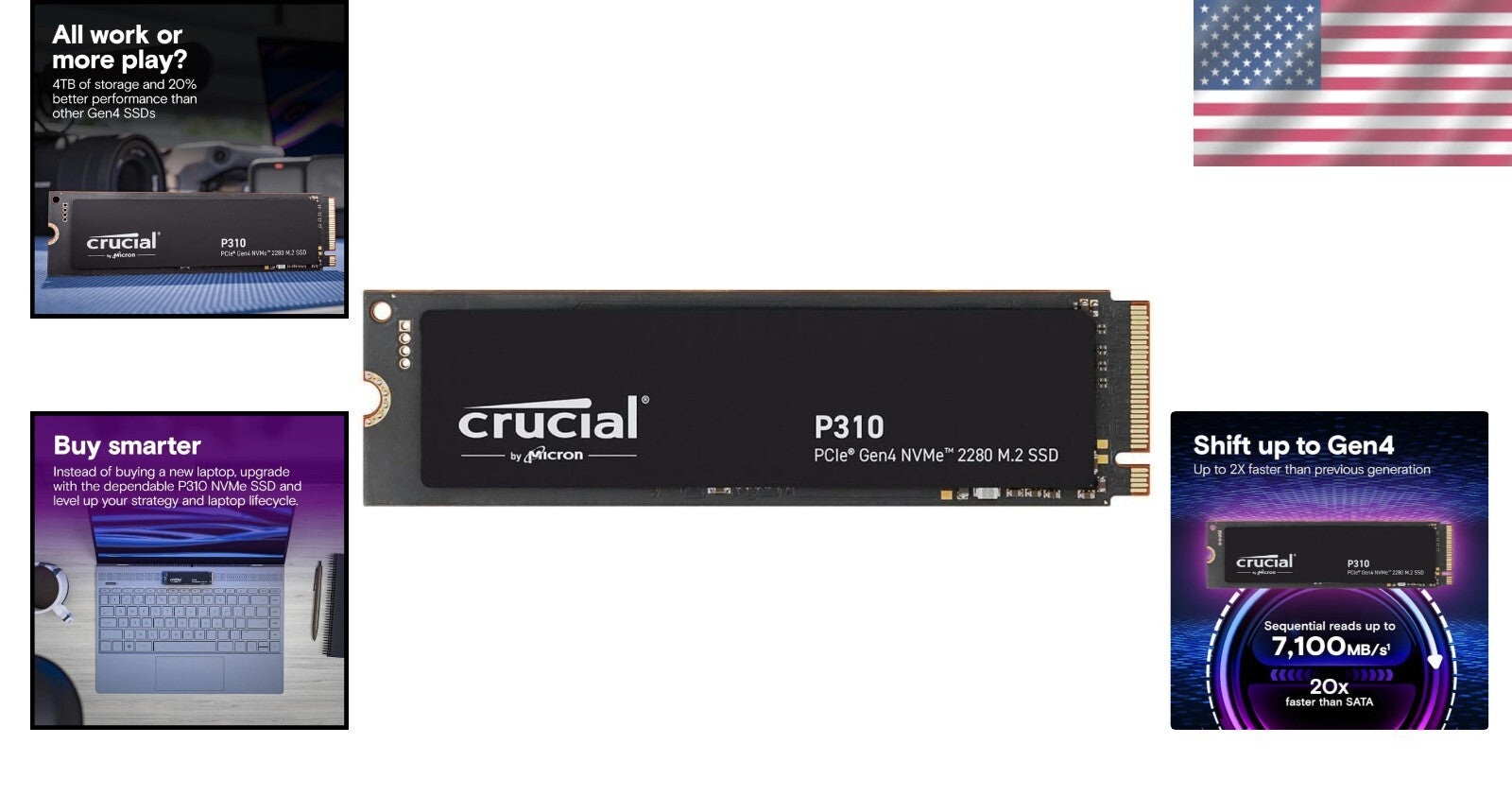 High-Performance 2TB P310 PCIe Gen4 SSD – Ideal for Gaming & Productivity