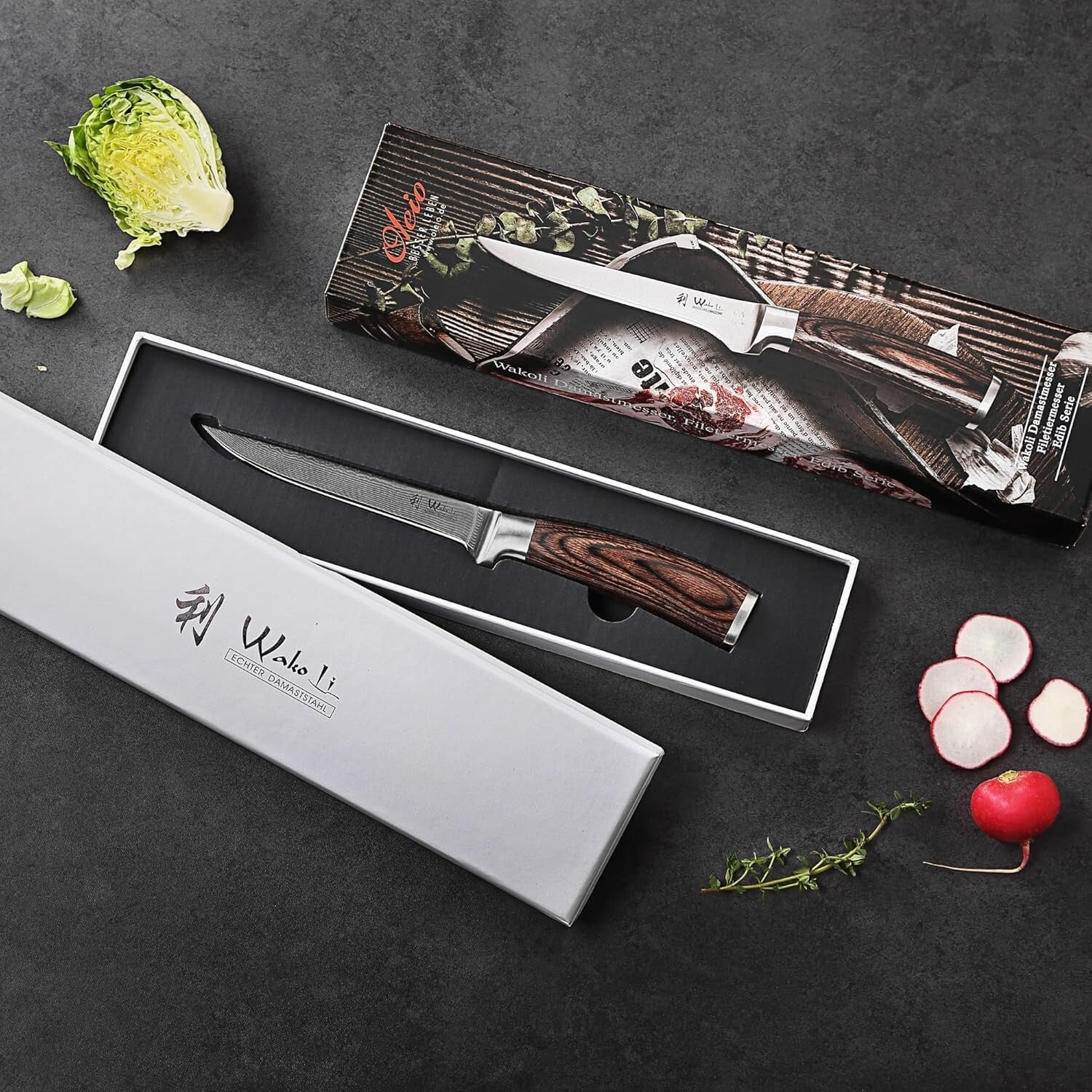 Forged 5.7-Inch Meat Cleaver Knife with Elegant Pakkawood Handle – Gift Boxed