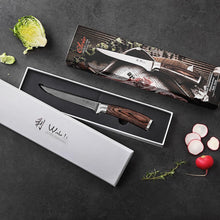 Load image into Gallery viewer, Forged 5.7-Inch Meat Cleaver Knife with Elegant Pakkawood Handle – Gift Boxed