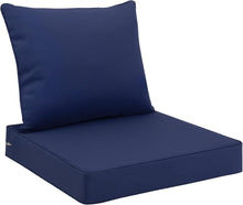 Load image into Gallery viewer, Elegant 24x24 Inch Outdoor Seat Cushion - Waterproof, Fade-Proof &amp; Comfortable