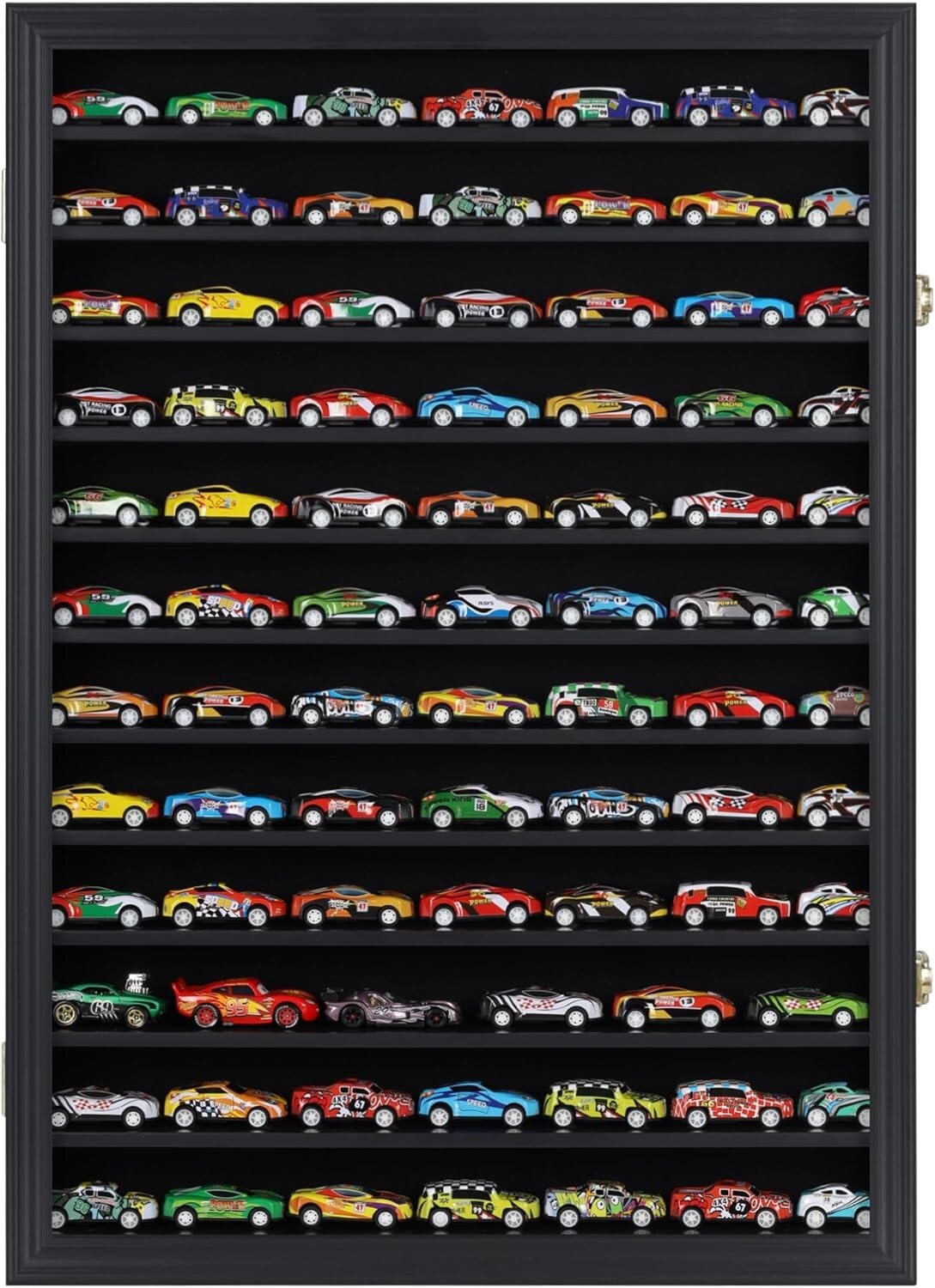 Sturdy Wall-Mounted Cabinet for 1/64-1/43 Scale Model Cars - Lightweight Design