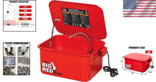 Load image into Gallery viewer, 3.5 Gallon Compact Parts Washer - Lightweight with 110V Electric Pump, Red
