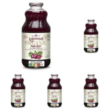 Load image into Gallery viewer, Nutritious Organic Beet Juice - 5 Bottles of 32 oz for Whole Family Wellness