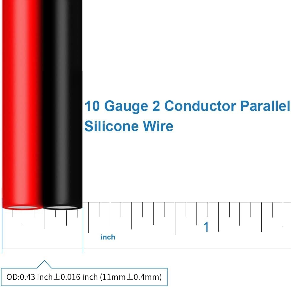 Ultra-Flexible 10 AWG Silicone Wire Spool 25ft - 600V Rated for Versatile Use