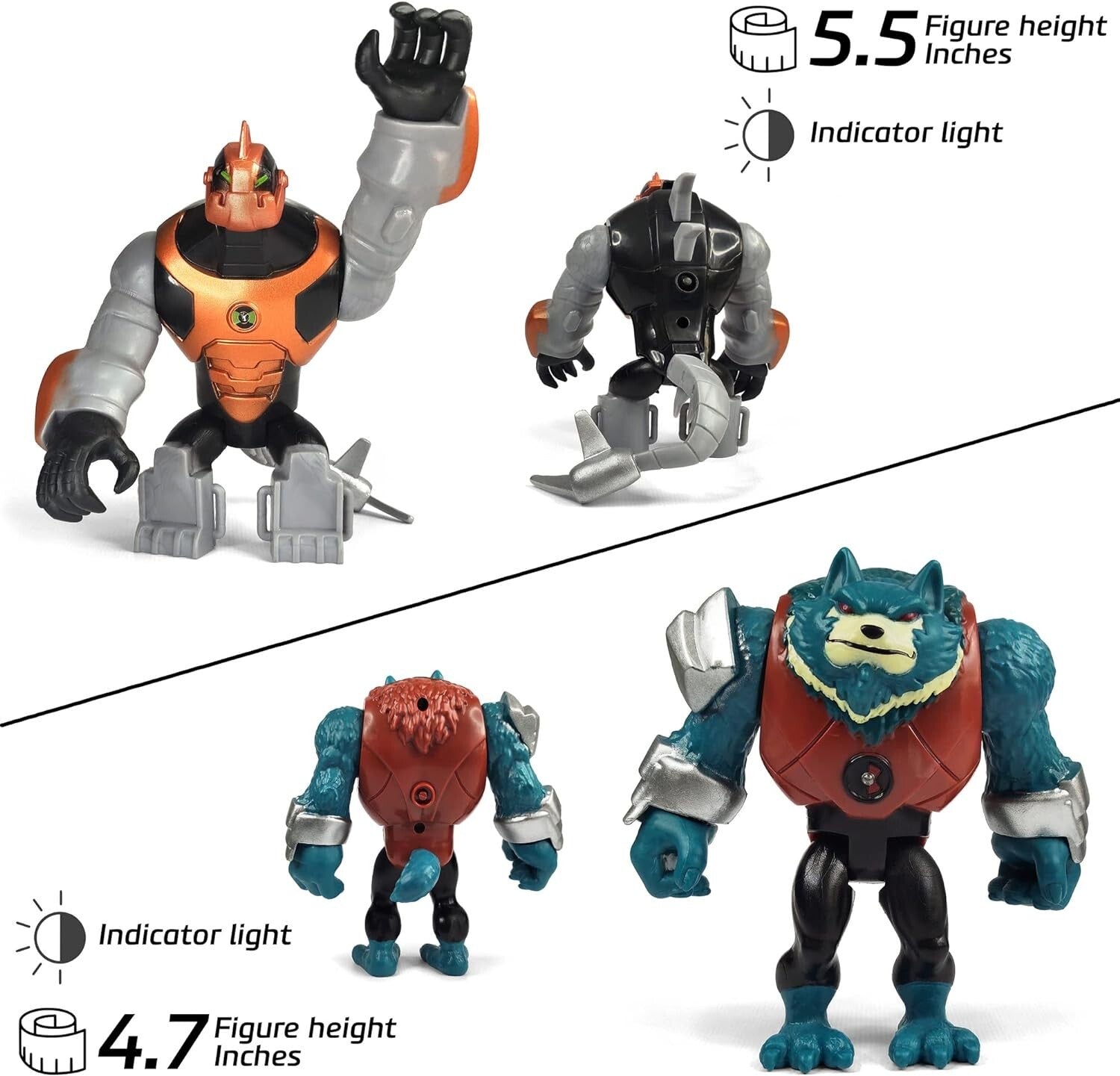 8 Iconic Ben 10 Action Figures Set - Engaging Durable Toys for Imagination