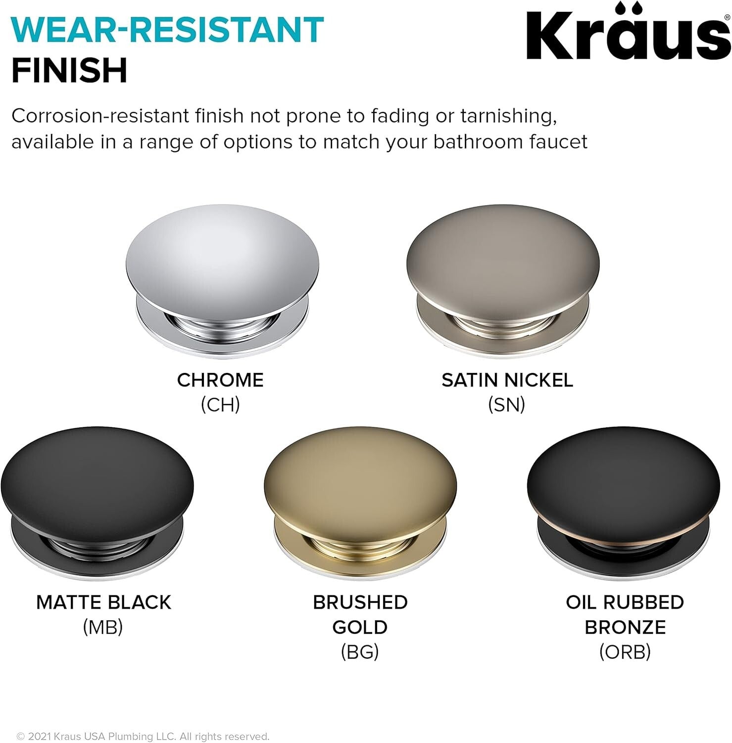 Corrosion-Resistant Pop-Up Sink Drain in Oil Rubbed Bronze for Stylish Bathrooms