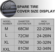 Load image into Gallery viewer, Thick Waterproof Spare Tire Cover for Jeep Wrangler JL – Fits Tire Sizes 245-255