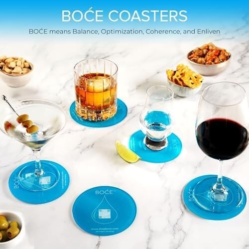 Experience Smooth Flavors with Our 4-Pack Coasters – Elevate Any Drink Instantly