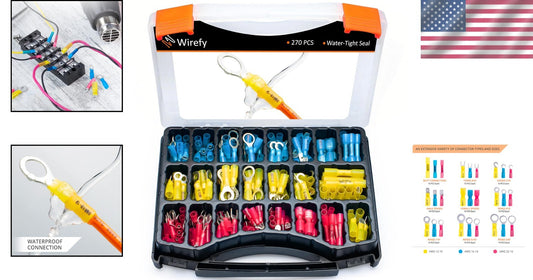 Complete 22-10 AWG Electrical Connector Set - Marine & Automotive Applications