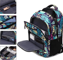 Load image into Gallery viewer, Water-Resistant Slim Laptop Backpack with USB Port - Unisex for College &amp; Travel