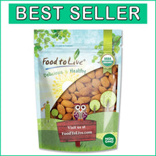 Load image into Gallery viewer, Nutritious 5 lbs Organic Raw Almonds - Plant-Based Protein, Rich in Vitamin E