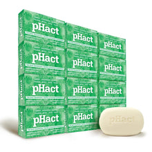 Load image into Gallery viewer, pHact Moisture-Rich Mint Cleansing Bar - Eco-Friendly 12-Pack for All Skin Types