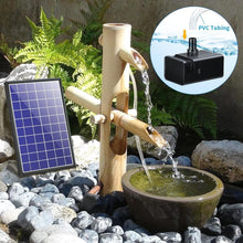 Load image into Gallery viewer, DIY Solar Water Pump Kit for Bird Baths with Long Cable &amp; Multiple Spray Options