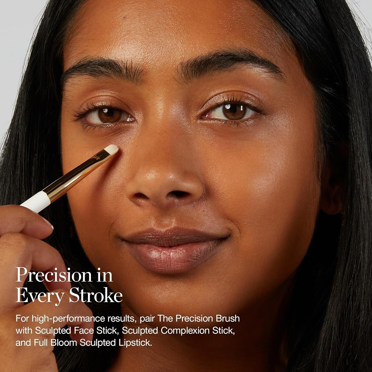 Cruelty-Free Vegan Makeup Brush with Tapered Synthetic Bristles - Durable Design