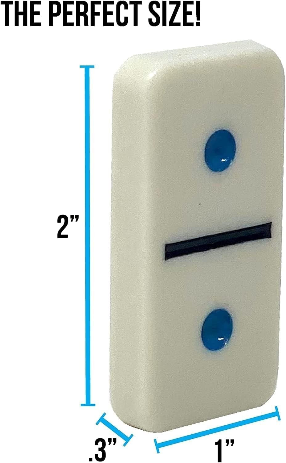 Double 12 Mexican Train Domino Set with 91 Colorful Tiles & 4 Metal Trains