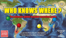 Load image into Gallery viewer, Who Knows Where? - A Fun &amp; Competitive Geography Learning Game for Families