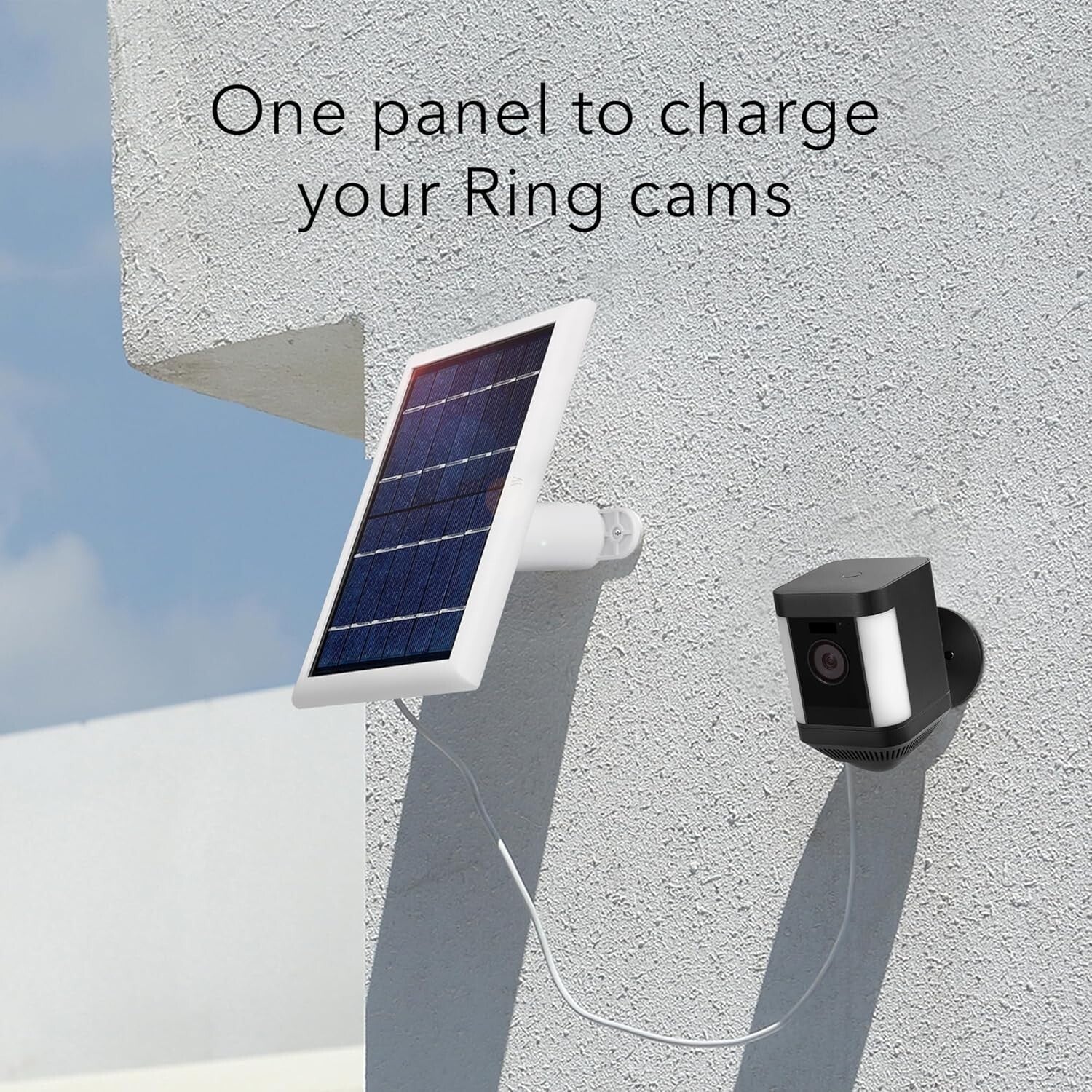 Efficient Solar Charging Panels for Ring Cameras - 2W USB-C, Easy Installation