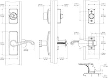Load image into Gallery viewer, Durable Matte Black Door Lever Set with Keyed Deadbolt Lock - Easy Installation