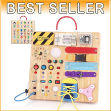 Load image into Gallery viewer, All-in-One Montessori Busy Board for Kids 1-3 - Fun Educational Learning Tool