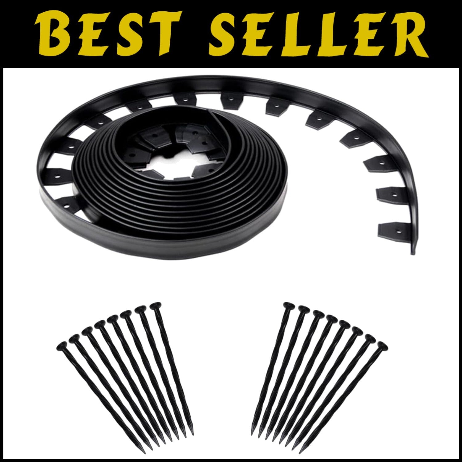 Flexible Landscape Edging Kit – 40ft Heavy Duty Plastic for Easy Garden Borders