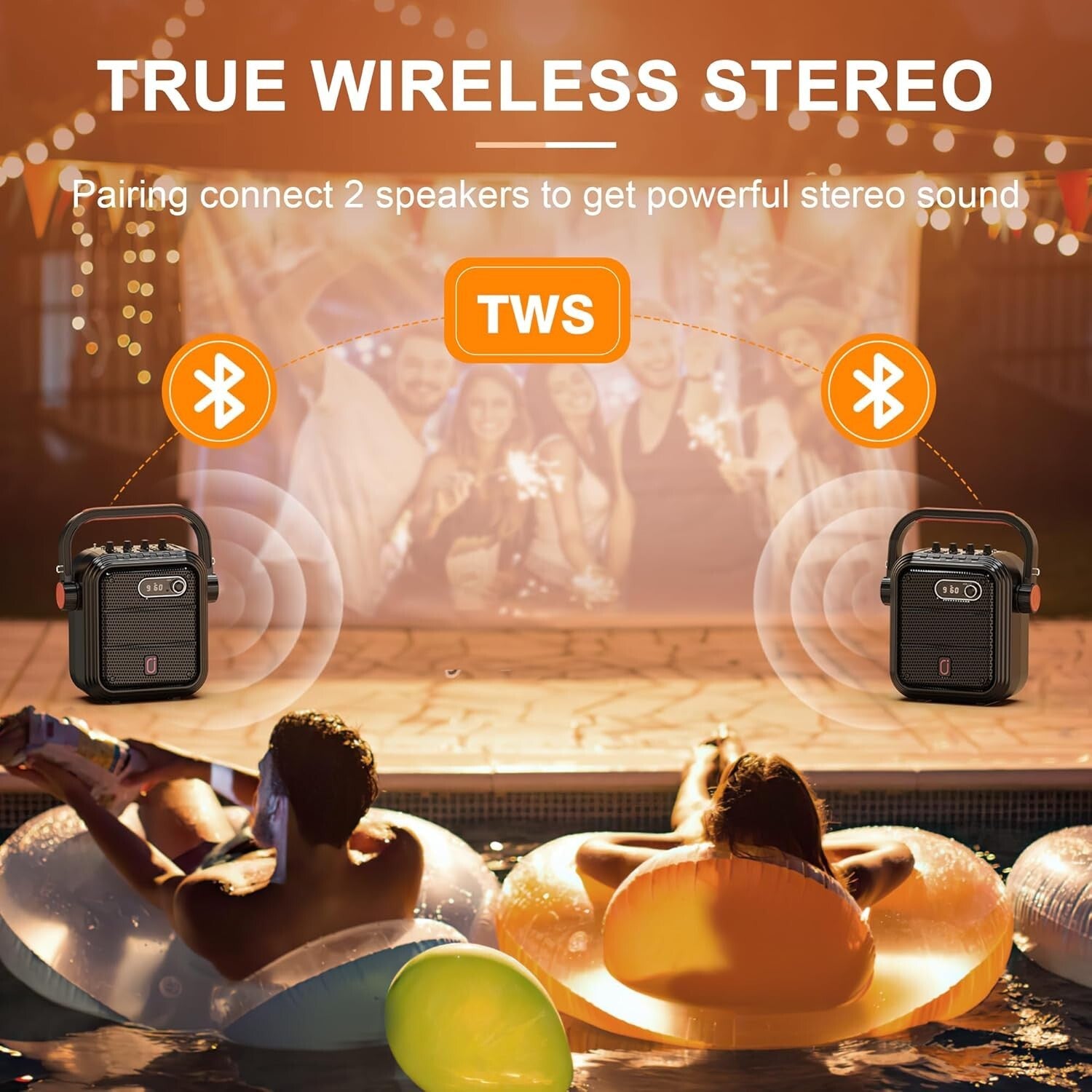 Rechargeable Karaoke Speaker Set with Dual Mics – Ideal for Home and Outdoors