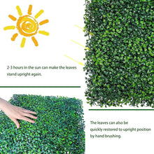 Load image into Gallery viewer, Artificial Boxwood Hedge Roll 48x120 for Beautiful Indoor/Outdoor Privacy