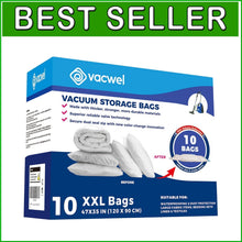 Load image into Gallery viewer, Extra-Large Vacuum Storage Bags - 47x35in Space Saver for Comforters &amp; Clothing