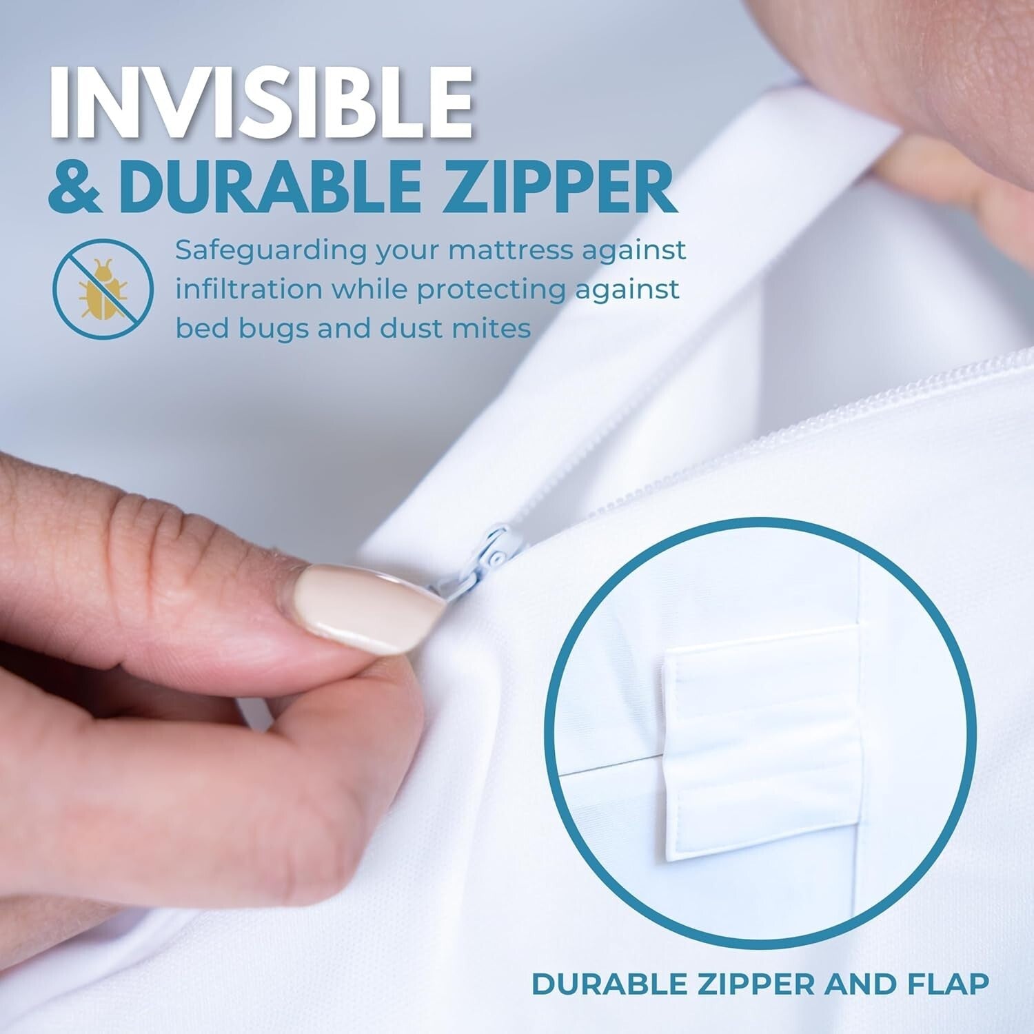 Luxury King Size Mattress Protector - 100% Cotton, Waterproof, and Bed Bug Proof