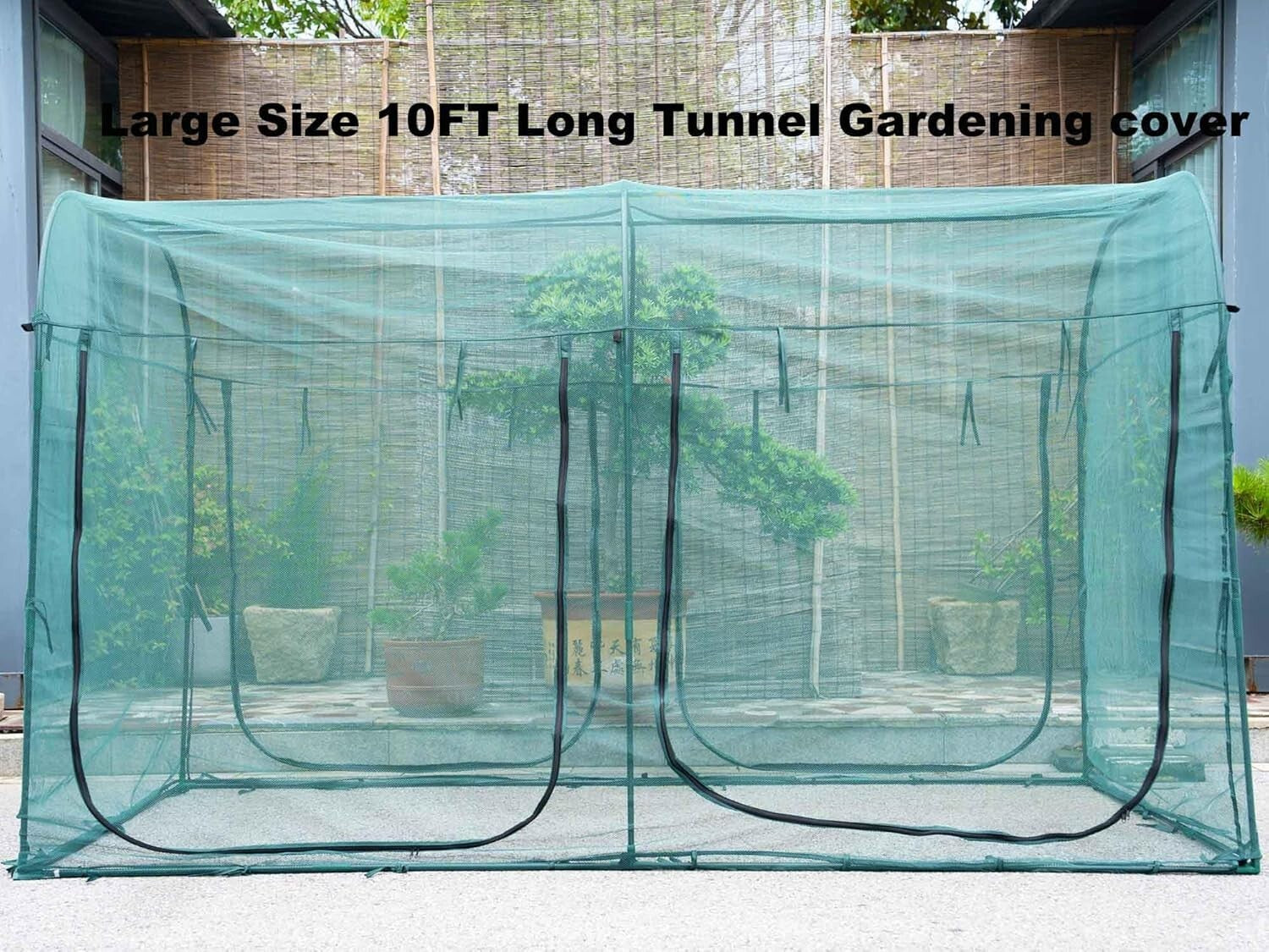 Sturdy 10FT x 6FT Plant Cover with Steel Frame & Ventilated Design for Gardens