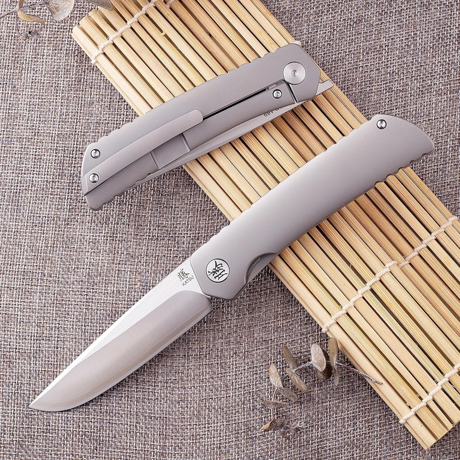 Premium Folding Pocket Knife with ZDP-189 Steel & Titanium Handle - 4.5 Inches