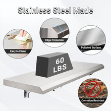 Load image into Gallery viewer, Stainless Steel Drop-Down Serving Window Shelf - Foldable and Versatile