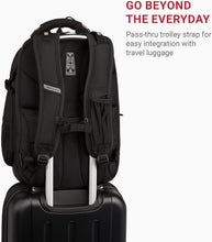Load image into Gallery viewer, TSA-Friendly Black Stealth Laptop Backpack Suitable for 15-Inch Devices