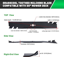 Load image into Gallery viewer, Efficient 30-Inch Mulching Blades for Toro Lawnmowers - 2-Pack Replacement