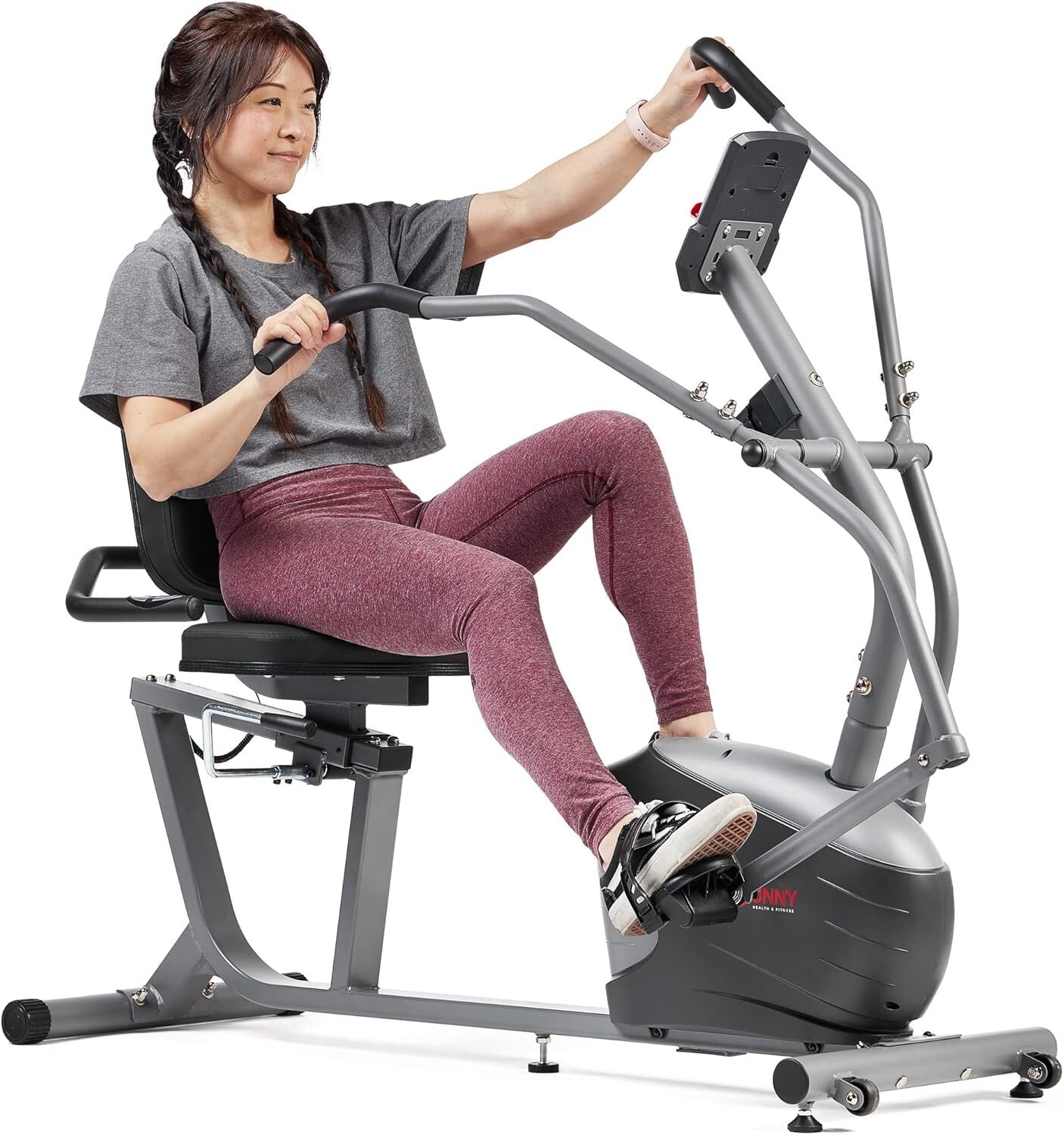 Full-Body Recumbent Bike for Seniors with Magnetic Resistance & Digital Monitor