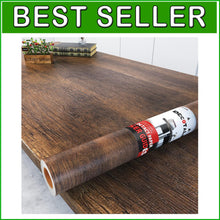 Load image into Gallery viewer, Self-Adhesive Wood Grain Wallpaper 17.7"x400" - Easy Installation, Stylish Decor