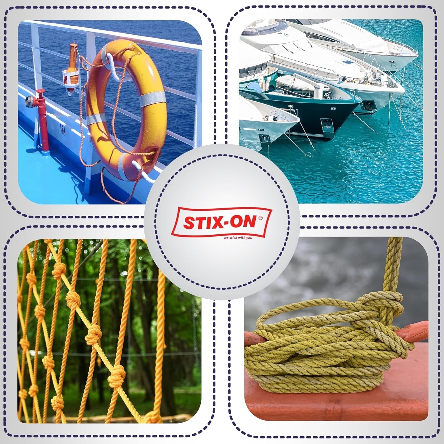 1/2 Inch Twisted Nautical Rope - 3780 Lbs Strength, Oil Resistant & Versatile