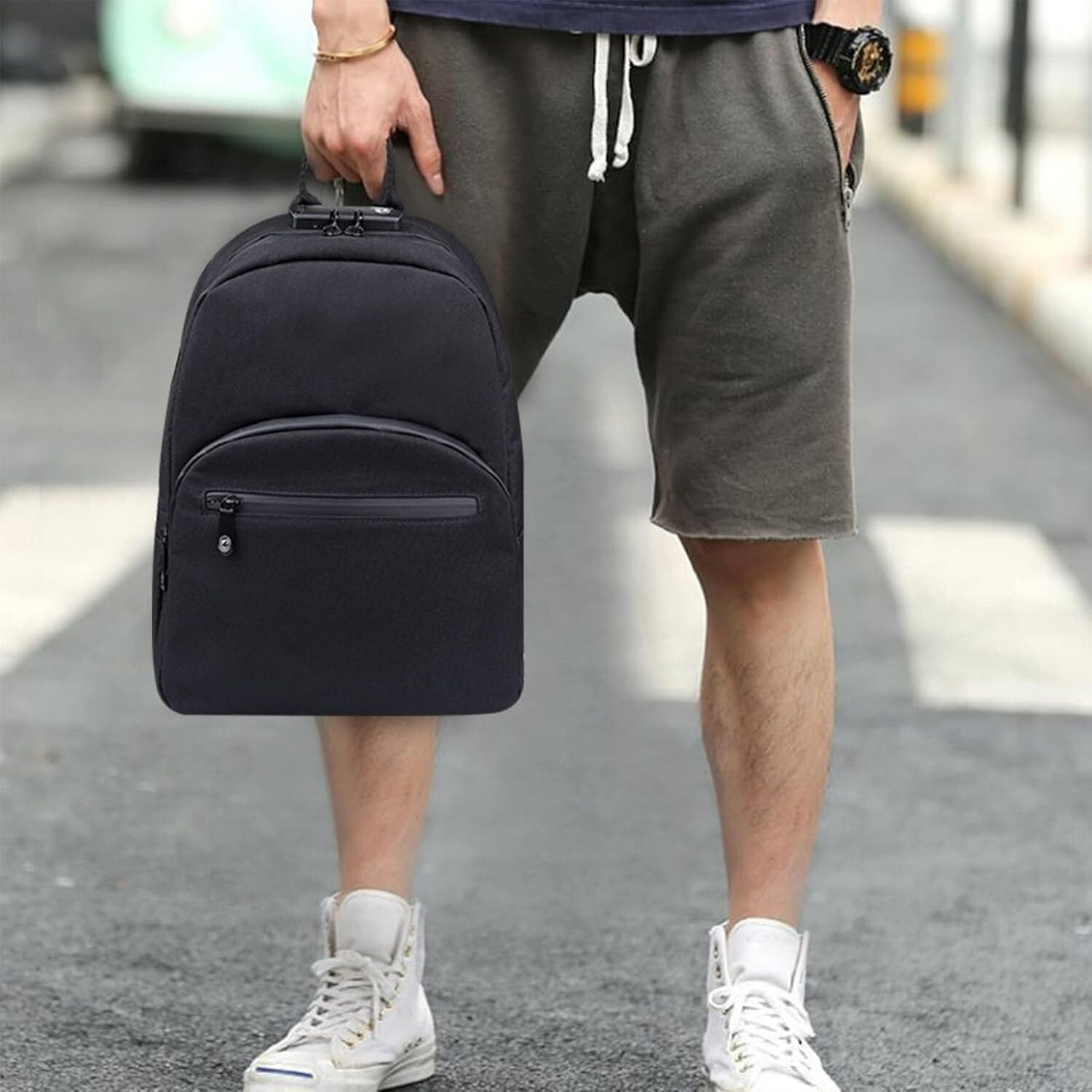 Odor-Proof Mini Backpack with Combination Lock - Essential for Active Lifestyles