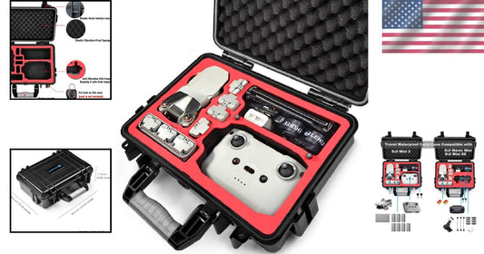 Custom Foam Waterproof Case for DJI Mini 2 SE and Accessories - Travel-Ready
