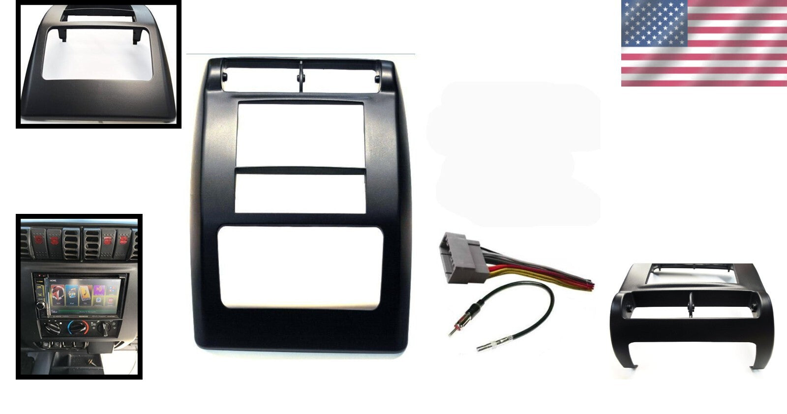 Double Din Radio Stereo Dash Kit for Jeep Wrangler 03-06: Flawless Fit & Easy...