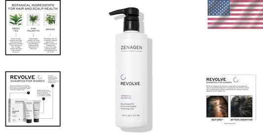 Color-Safe Revolve Thickening Shampoo – Plant-Based Solution for Thinning Hair