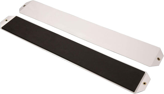 Premium Slide-Out Sleds for RVs - Durable PVC, Slip-Resistant Black/White Pair