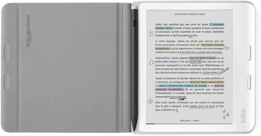 Stylish Sand Beige SleepCover for 7" Kobo Libra Colour – Protect & Personalize